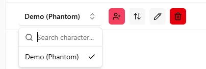 Character Menu Bar