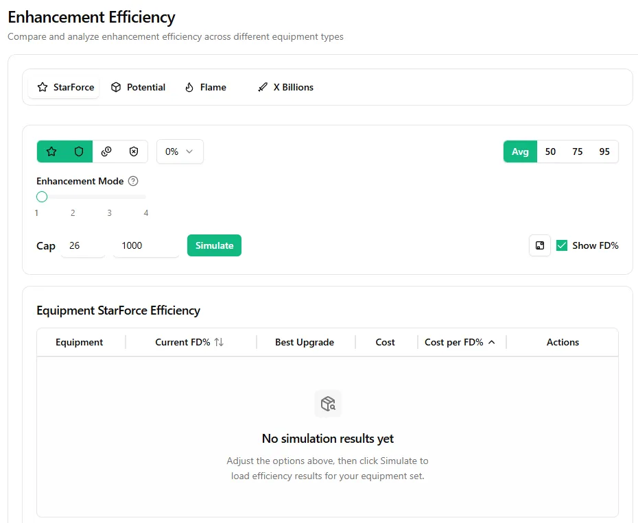 Enhancement Main Interface